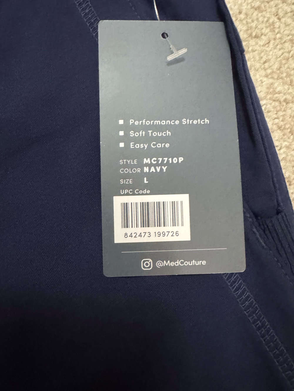 Wonder Nation Navy Women’s Jogger Pants - Soft Stretch Bottoms - Picture 5 of 6